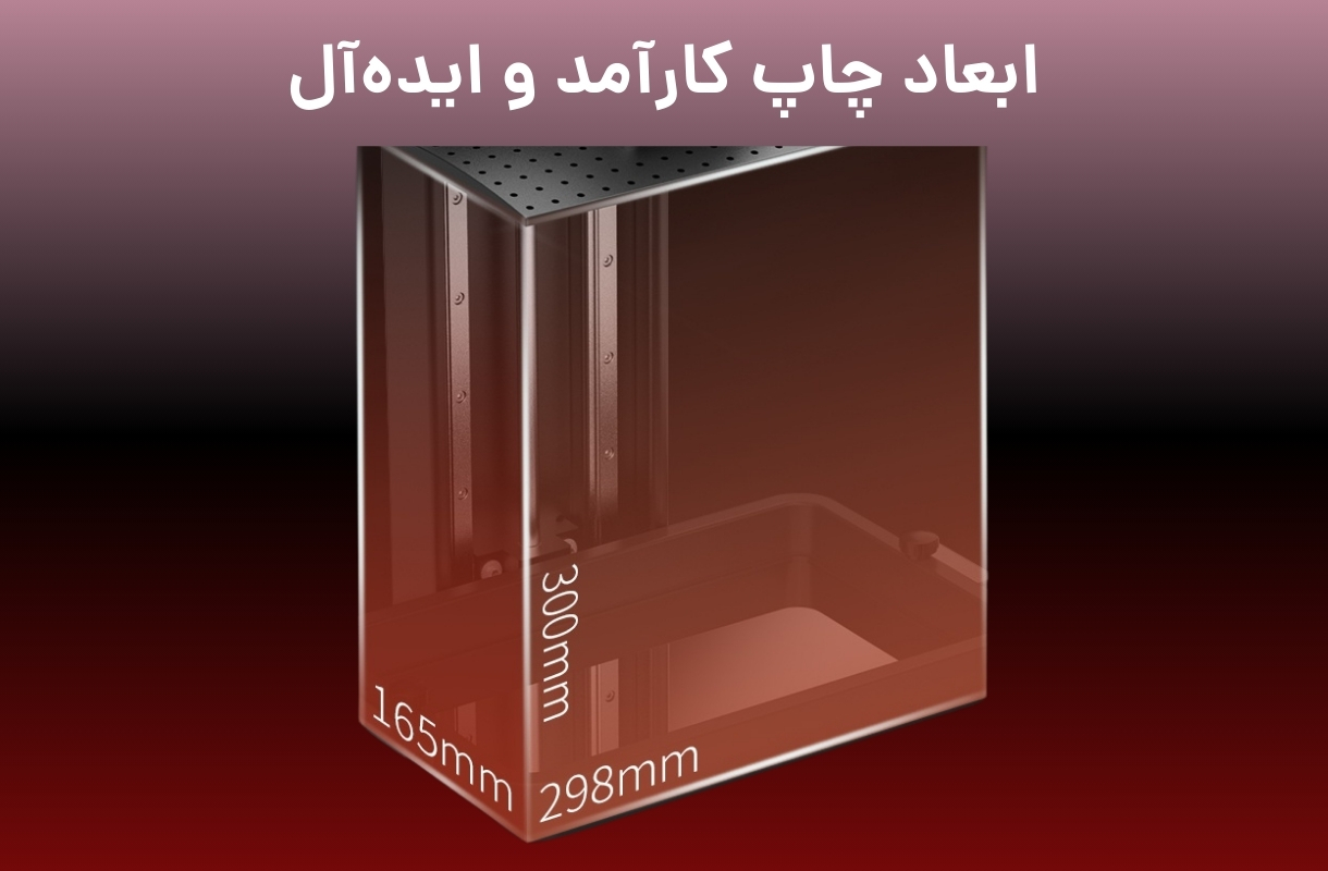 ابعاد چاپ پرینتر سه بعدی پایونکست مدل D136 - قشم خرید